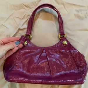 Plumberry purple small coach purse